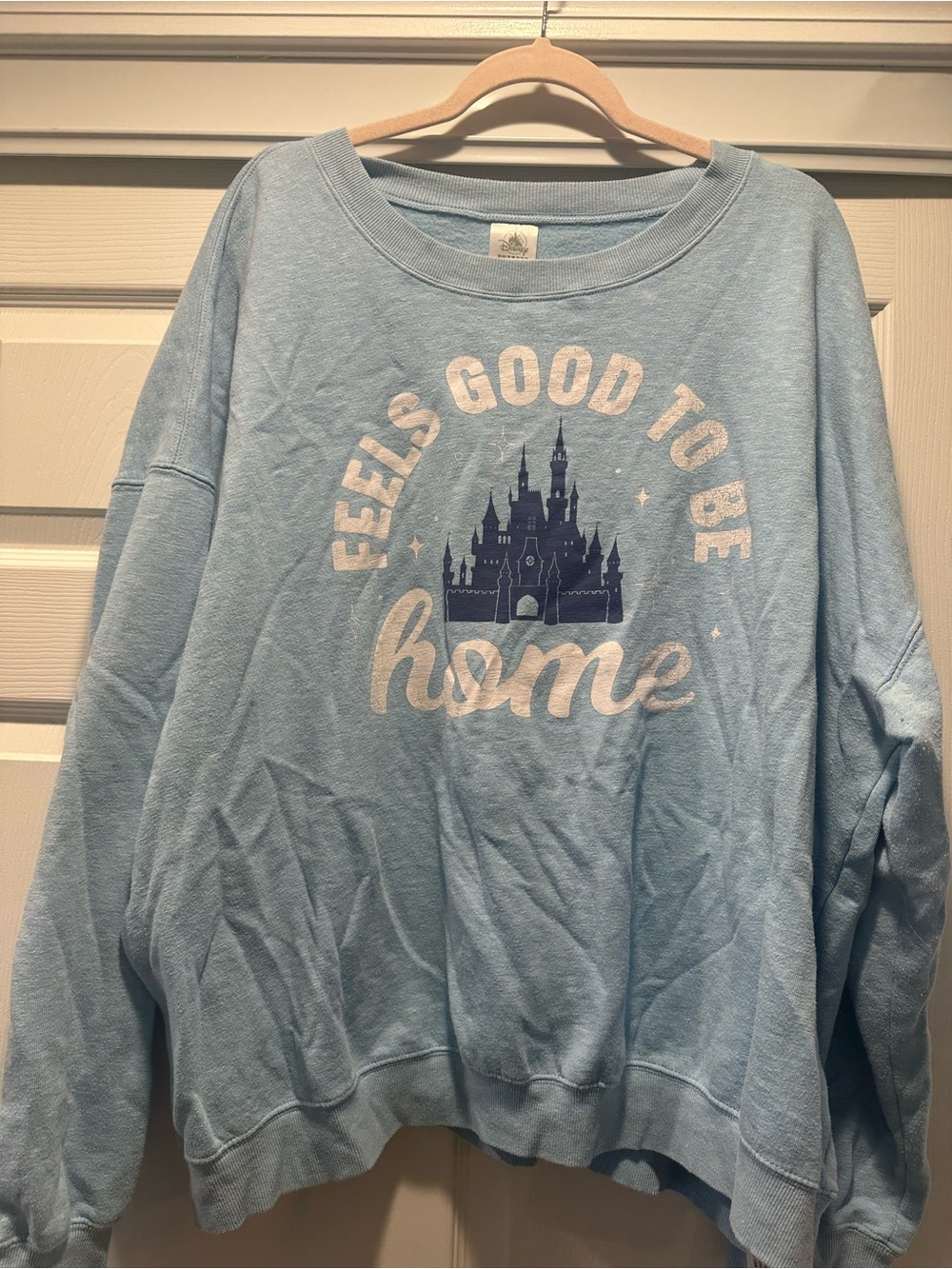 Disney Parks WDW Light Blue Crewneck Sweatshirt Size 2x Vintage look